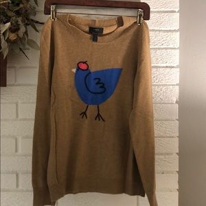 J.crew Tippie Sweater with Blue Bird